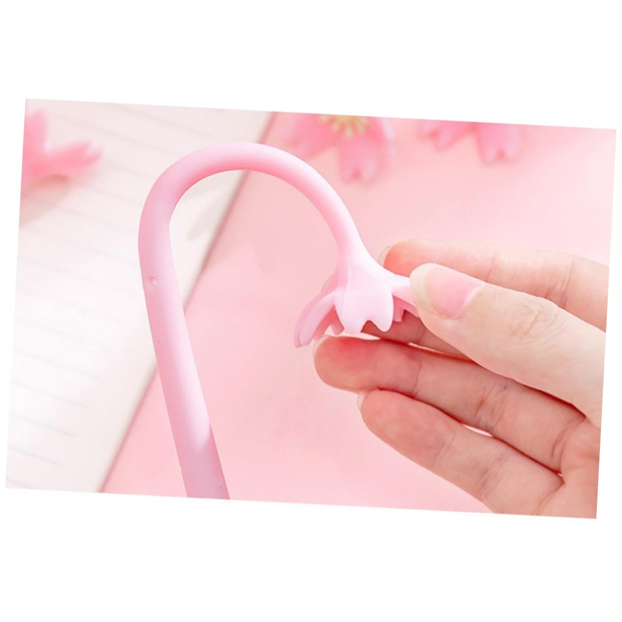 LALAFINA 20pezzi Penne Gel Estetiche Rosa Con Motivo Floreale Penne Per Scrittura e Firmare Per Studenti e Insegnanti Materiale Di Alta Qualità e Design Creativo Per Scuola e Ufficio