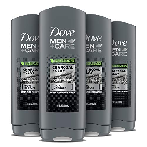 Dove Men+Care Elements Body Wash For Men's Skin Care Charcoal + Clay Effectively Washes Away Ba…