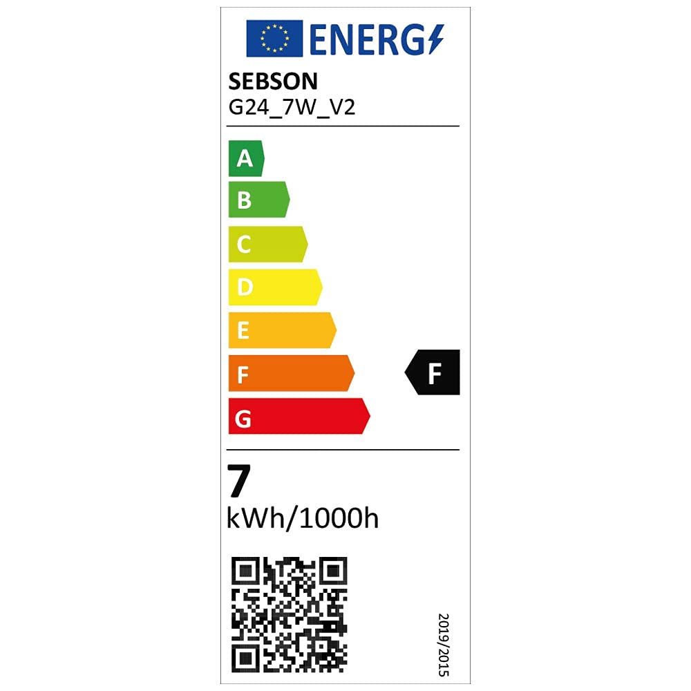 SEBSON Lampadina LED G24 7W - Set da 10-660lm, Bianco Neutro 4000K | Equivalente a 50W - Non Dimmerabile - Angolo di Diffusione 220° - Lampadina G24d universale 230V