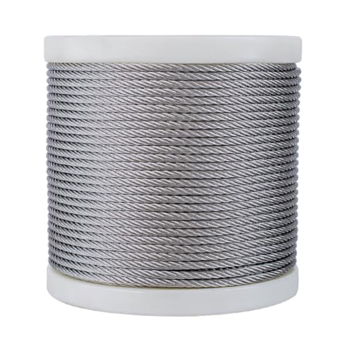 Cable de acero inoxidable 304 de 18 mm y 7x19 hilos para tirolesa y uso industrial 2
