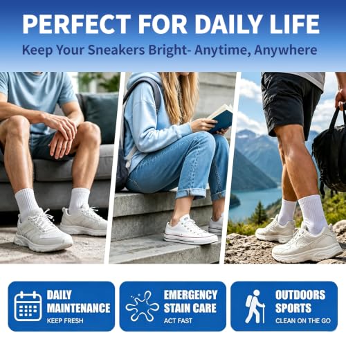 Shoe Cleaner Kit for Sneakers - 8.4 fl oz Sneaker Cleaner, Protector Spray by Facida - Used condition - Image 7