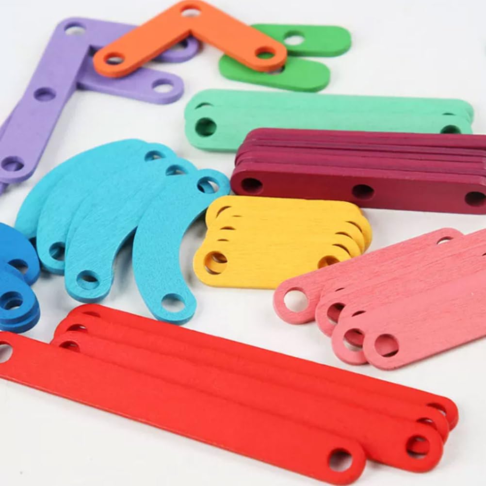 Juguete construcción Alfabeto Clavijas Madera Montessori