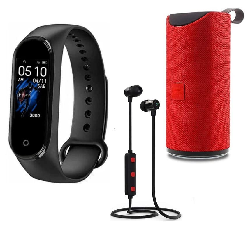 rambot m5 band heart rate monitor bluetooth waterproof sports health activity fitness tracker with wireless bluetooth earphones bluetooth headsets with portable tg 113 bluetooth wireless speaker