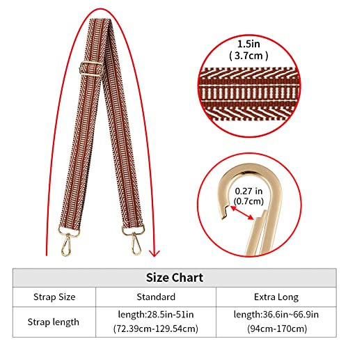Image of ZOOEASS Wide Shoulder Strap Adjustable Replacement Belt Crossbody Canvas Bag Handbag