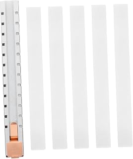 Operitacx 1 Set Steel Flat Soapstone Marker Holder with Refills Durable Welding Chalk for Precise Markings Aluminum and Cast Iron for Woodworking and Construction