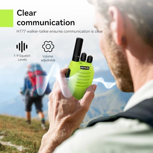 Retevis H777 Walkie Talkies, PMR446 Walkie Talkies for Adults with Rechargeable Batteries, Easy to Use, One-Key Alarm, Type-C, LED Light, Two Way Radio Communication for Outdoor, Camping (3 Pack) - Image 5