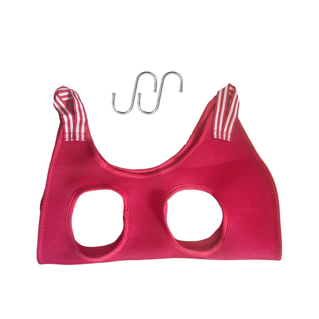 siduytin Dog Cat Grooming Hammock Helper Anti Scratch Bite Fixed Restraint Bag Puppy Repairing Nails In Beauty Bath Hanging Bed Outdoor, Red, XS