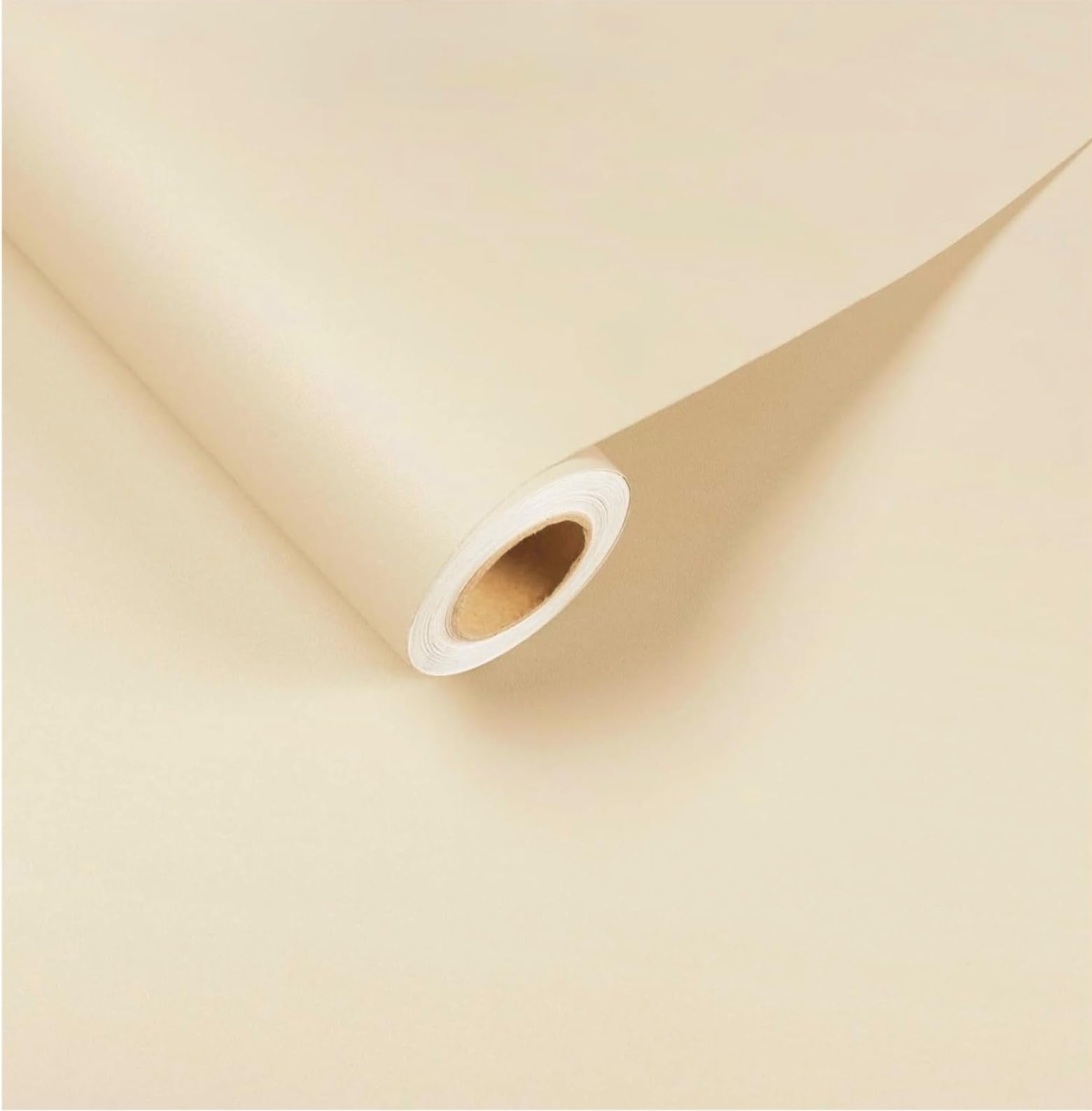 ONETON Beig Matte Self Adhesive Wallpaper Peel and Stick Wallpaper for Living Room Bedroom Table (Beige MATT WP, 24x50 inch)