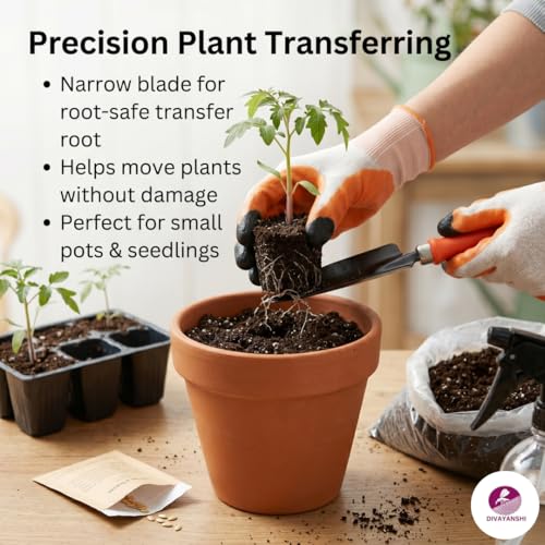 Image of Divayanshi 7 Pcs Gardening Tools Kit | Complete Garden Set with Gloves & Plant Cutter | Easy Grip, Lightweight & Durable Tools for Home Gardening