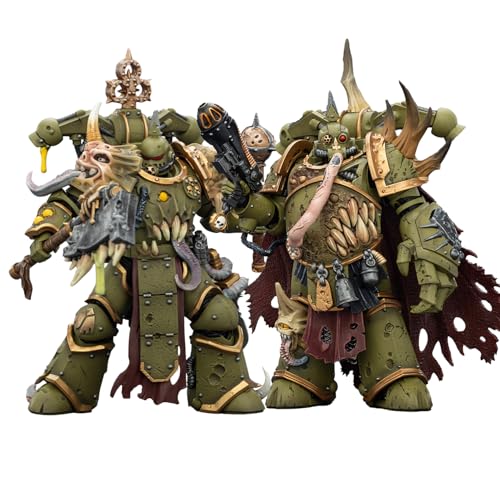 Image of JOYTOY Warhammer 40K Death Guard Plague Marine Champion 2PCS 4.80-5.51 inch 1 /18 Action Figure Collection Model Birthday Gifts 15Age+