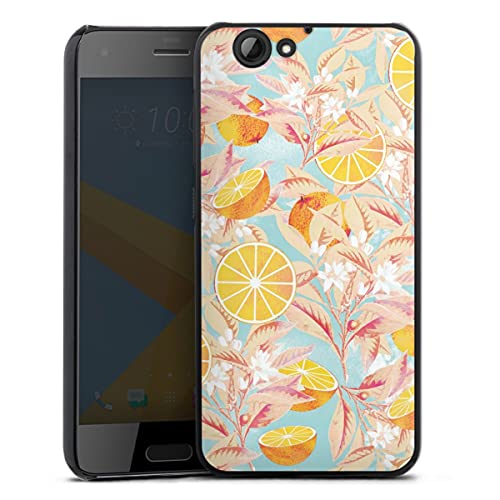 Coque Compatible avec HTC One A9 s Étui Housse Fleurs Orange Peinture