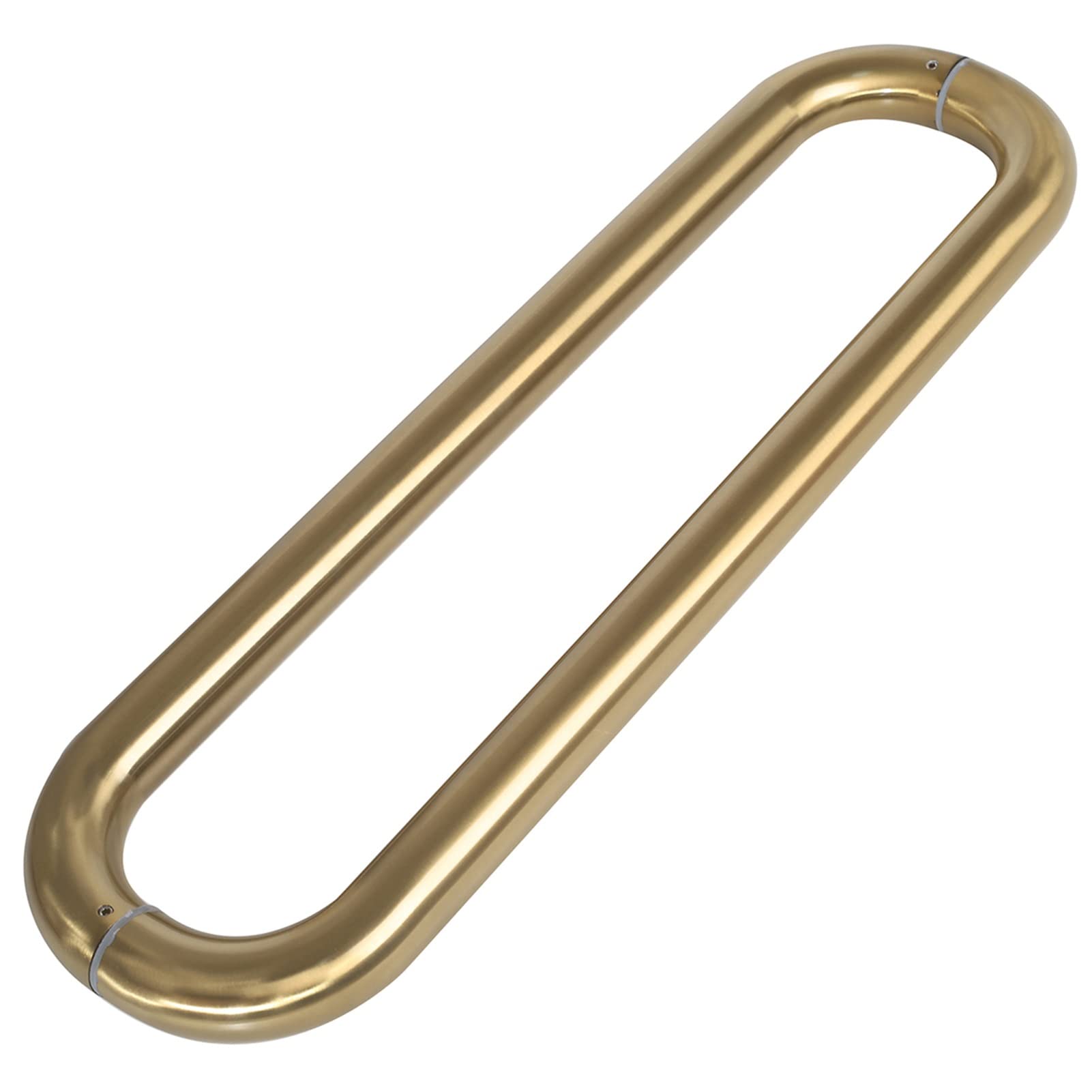 Set di maniglie per porte Maniglia per porta del fienile rotonda in acciaio inossidabile, maniglia per porta moderna in vetro pesante per doccia nella hall dell'hotel, barra scorrevole lunga