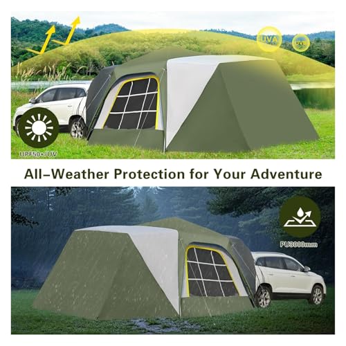 Carpa inflable para SUV 4-6 personas con bomba manual miniatura 3