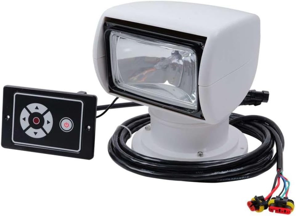Power LED Marine Spotlight Remote Control 1-2KM Range Anti-Corrosion for Harsh Conditions