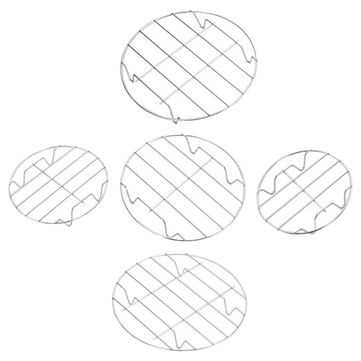 BRIGHTFUFU 1 Set Steaming Rack Heavy Duty Cooking Rack for Improved Heating Cooling for Steaming Fish Vegetables and More for Oven Use