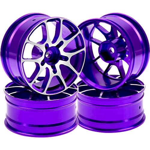 JUNENTER �A���~���� 1/10 �I�����[�h���[�V���O �c�[�����O �h���t�g�J�[ �z�C�[������ 12mm �Z�p�n�u �� 26mm �^�~�� TT01 ���� RedCat �T�N�� D4 XIS HSP 1/10 RC �J�[�ɑΉ� (�u���[)