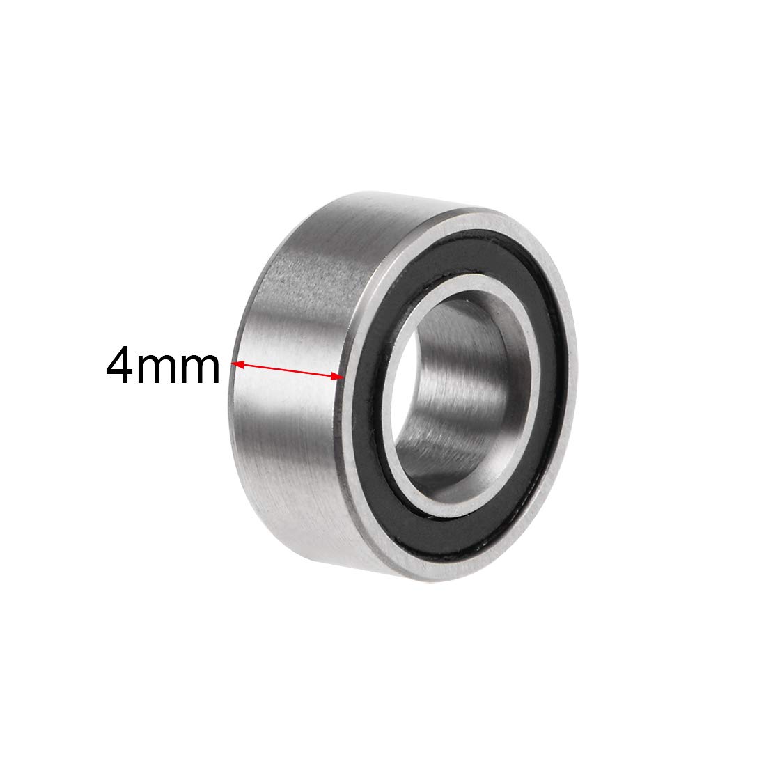 Sourcing Map MR105-2RS Deep Groove Ball Bearings | 5x10x4mm, Double Sealed, Chrome Steel, Pack Of 20