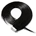 Produktbild Tape Extensions Echthaar Haarverlängerung Tape in Klebeband Haar 20 Tressen x 4 cm breit 50g-40cm(#1 Schwarz)