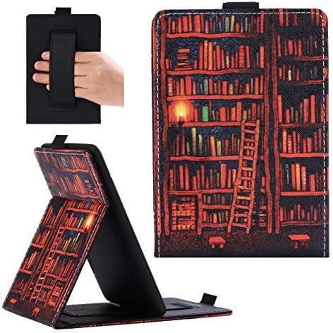Case for Kindle Paperwhite, GSWAY Vertical Stand & Handheld Premium Flip PU Leather Cover with Auto Sleep/Wake for Amazon Kindle Paperwhite - Bookcase