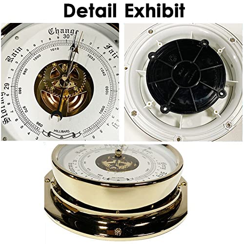 Hochpräzises Barometer, professionelles Aneroid-Barometer, Gold