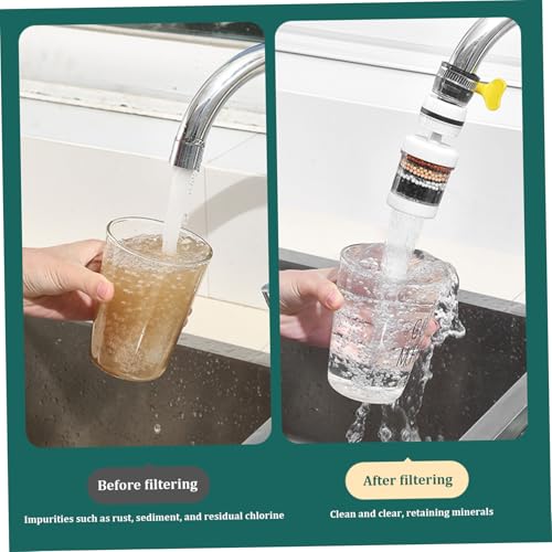 Filtro de agua para fregadero que elimina salpicaduras en tu cocina con rotación 360° 3