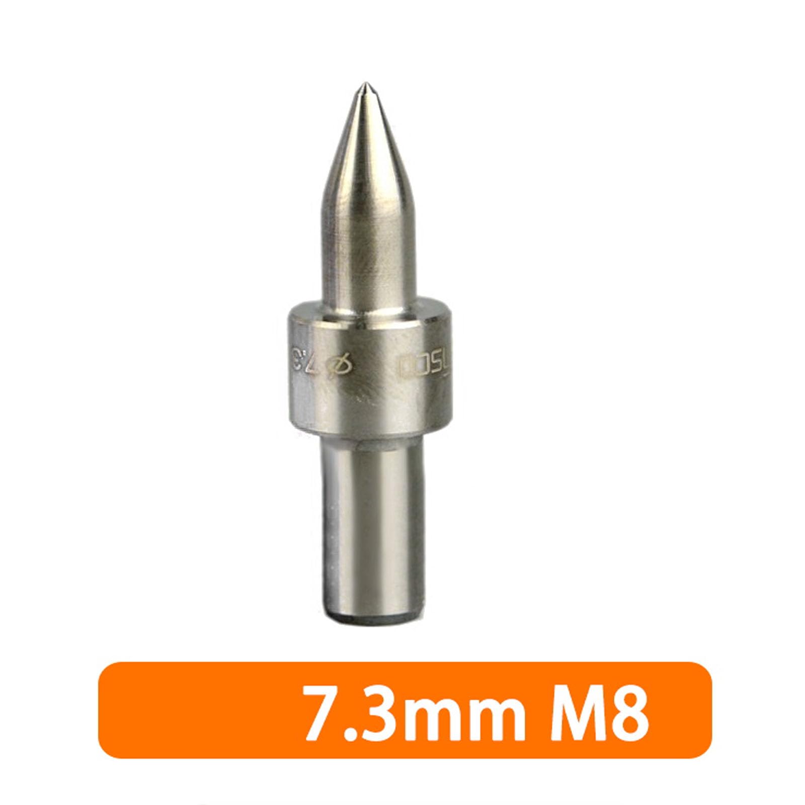 Heißbohrer für M3 M4 M5 M6 M8 M10 M12, Extrusionsdraht für Heißschmelzpaste, Schaft Aus Wolframkarbid, Flache Runde Spitze für Metall (Runde Spitze, M8)