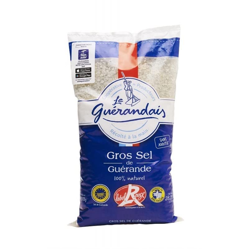 LE GUERANDAIS - Gros Sel Label Rouge 800G - Lot De 4