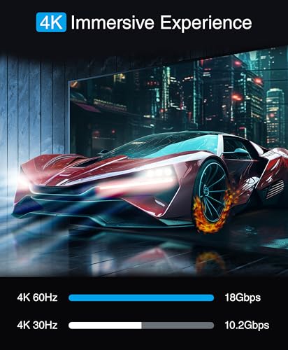 Câble HDMI plat 4K HDR 10+ Dolby Atmos haute performance 6m - 2