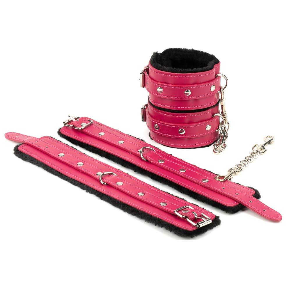 Ankle Straps Wrist Cuffs Leather Padded Fitness Strength Training - Adjustable Hand and Ankle Straps for Enhanced Workouts
