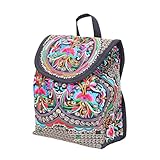 HAPINARY Bolso De Bordado Étnico Mochila para Mujer y Niñas Diseño Pequeño y Elegante