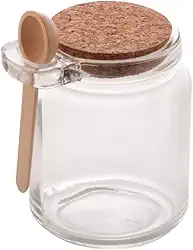 Lyor SALEIRO VIDRO C/COLHER BAMBU E TAMPA ROLHA 240ml