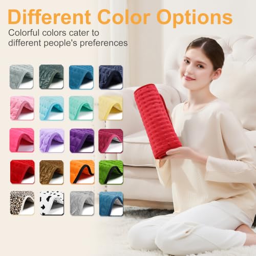 Image of Heating Pad,Electric Heating Pads,Heating Pad for Back,Red,24x12 Inch | Heating Pads for Shoulder,Neck,Abdomen,Knee,Arms,Legs,Heat Pad for Birthday Father Mother Gift Women Men,6 Heat Settings