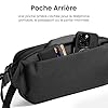 tomtoc X-Pac Sling Bag 5.5L - Sac à Bandoulière Urbain Étanche pour Homme, Compatible avec Switch 2 (2025), iPad Mini, Steam Deck, DJI Osmo Pocket 3/Action 4, Sacoche bandoulière de Voyage (Noir) #3