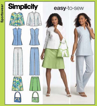 Patron Simplicity 4695 pour coudre une jupe et chemise de vacances