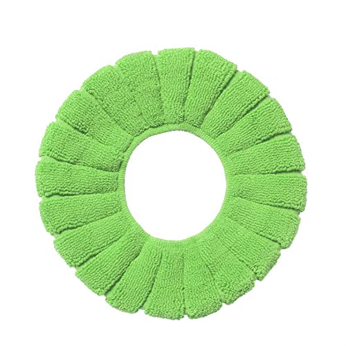 JUSTDANMING Toilettensitzkissen Haushalt Vier Jahreszeiten Toilettenbezug Universal Winter Waschmaschine Verdickung Weiche Matten Teppiche Badezimmer Set Elastische Toilettensitze (Farbe: zufällige