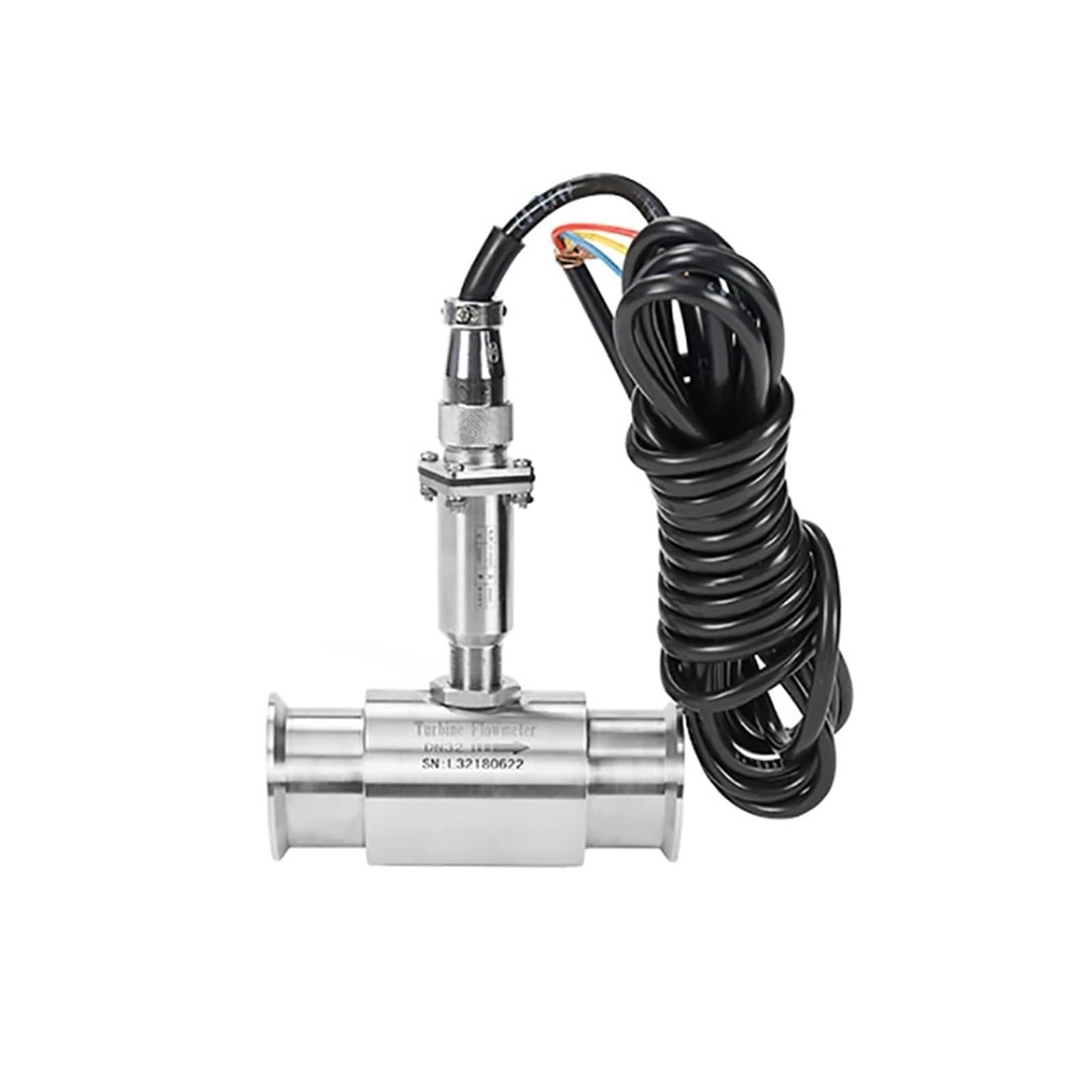 Durchflusssensor, Flüssigkeits-Durchflussmesser Aus Edelstahl, Wasserdurchflusssensor, Methanol, Öl, Impuls, NPN-Ausgang, Innengewinde, Durchflussmesser(DN10 pulse NPN)