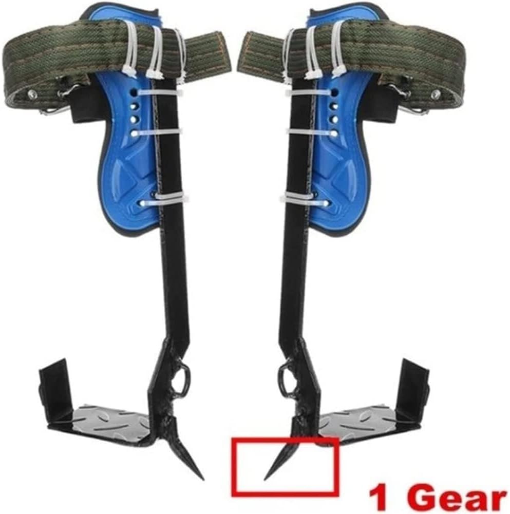 Adjustable Tree Climbing Spikes - Stand-Up Spurs with Thickened Steel Plate for Climbers, Logging, Hunting, and Fruit Picking - Durable Climbing Tool for All Outdoor Adv