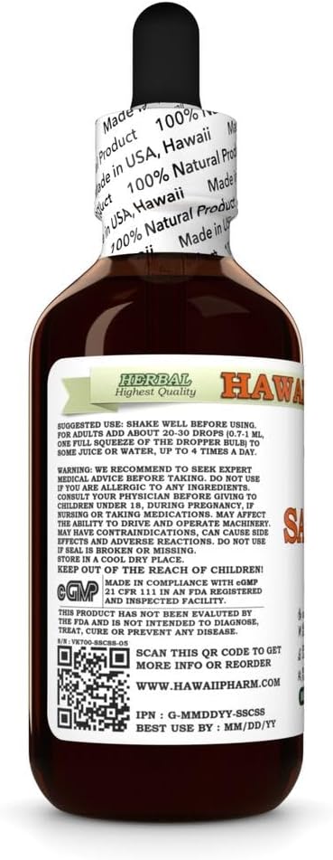 Hawaii Pharm Satiereal Saffron Alcohol-Free Liquid Extract, Organic Satiereal Saffron (Crocus Sativus) Dried Stigmas Glycerite Natural Herbal Supplement, USA 2 fl.oz - Image 2