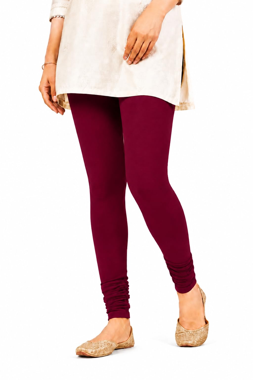 Prettifine Women's Premium Full Length Churidaar Leggings (Free Size, Upto XXL)-picture-10