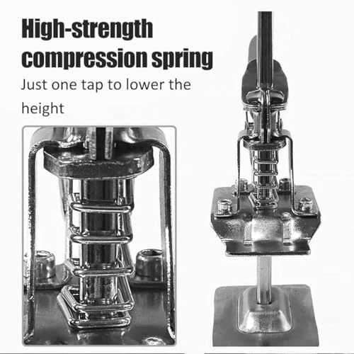 Image of Labor-Saving Arm Jack - 8-Inch Multifunctional Furniture Lifter for Cabinet and Door Installation, Lifts Up to 220 LBS, 3.9-inch Hand Lift (1 Piece | Solid Rod)
