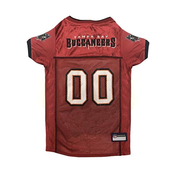 NFL Tampa Bay Buccaneers Dog Jersey, Size: X-Large. Best Football Jersey Costume for Dogs & Cats. Licensed Jersey Shirt. NFL Tampa Bay Buccaneers Dog Jersey, Size: X-Large. Best Football Jersey Costume for Dogs & Cats. Licensed Jersey Shirt.