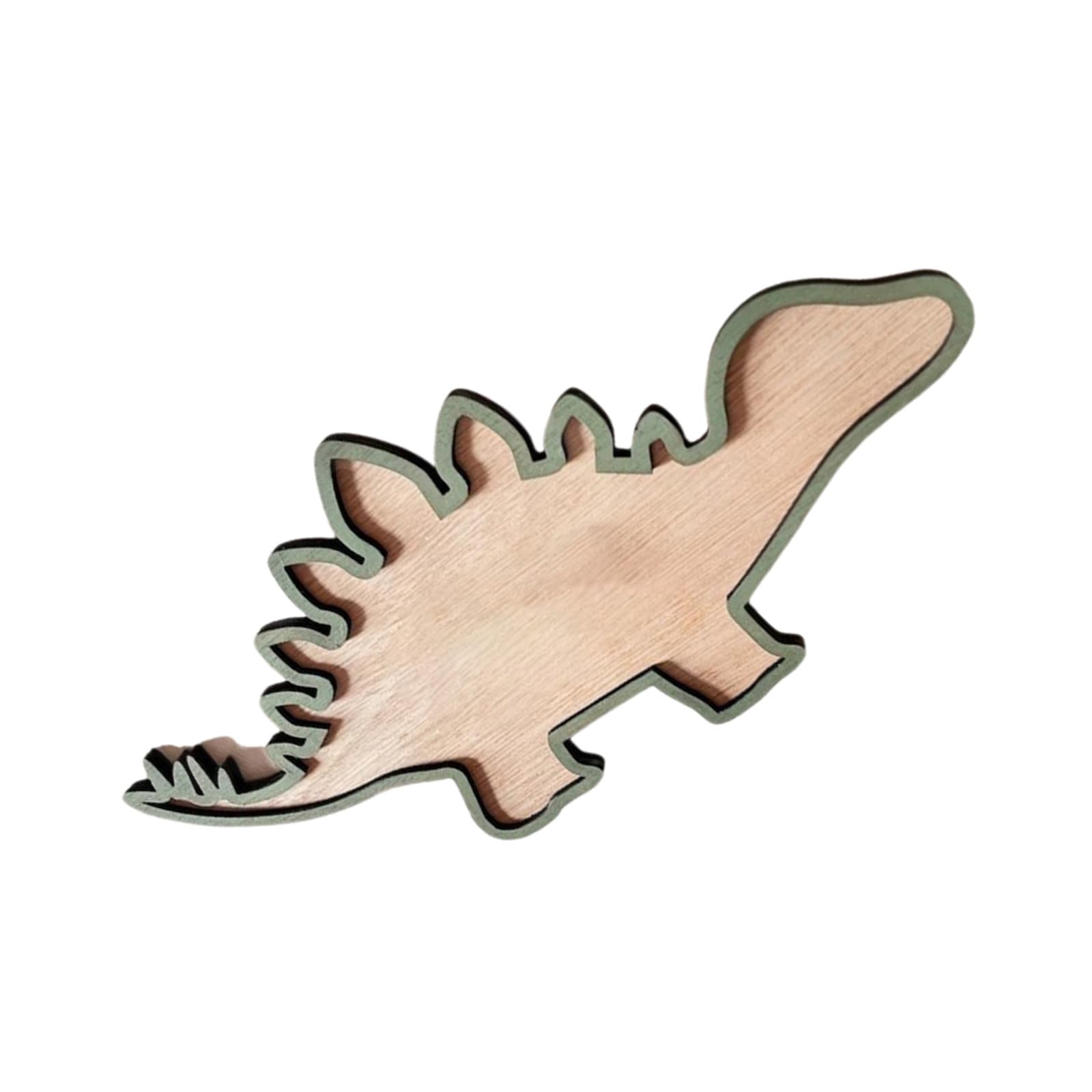 Obotsnoi Kids Room Wooden Dinosaur Ornament Friendly and Safe for Nursery and Playroom Wall Hanging Art Wooden Dinosaur Hanging