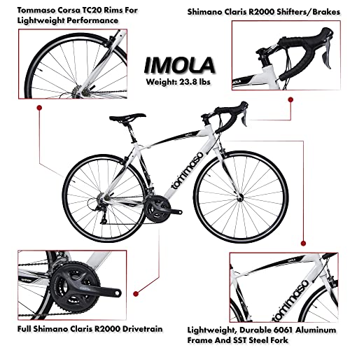 image for Tommaso Imola - Sport Performance Aluminum Road Bike, Shimano Claris 2