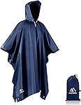 flintronic Poncho de Lluvia Impermeable, 3 en 1 Mu...: 🌧️【MANTÉNGASE SECO】-Este poncho impermeable para la lluvia lo mantendrá agradable y seco cuando esté caminando o andando en bicicleta en un día lluvioso. Buena mano de obra, velcro fuerte y un ala de sombrero lo suficientemente grande para protegerlo...