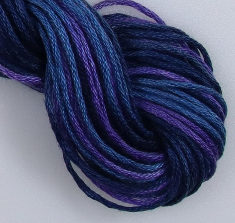 Image of KCS Big skeins of 25 Meters Size 25 Color Variegated Cross Stitch Stranded Threads,6 skeins,4240