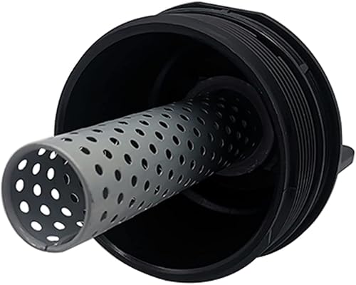 Miniatura 7 de Tapa de carcasa del filtro de aceite con drenaje de tapón de aceite compatible con Toyota Land Cruiser Sequoia Tundra Lexus LX570 Reemplazar