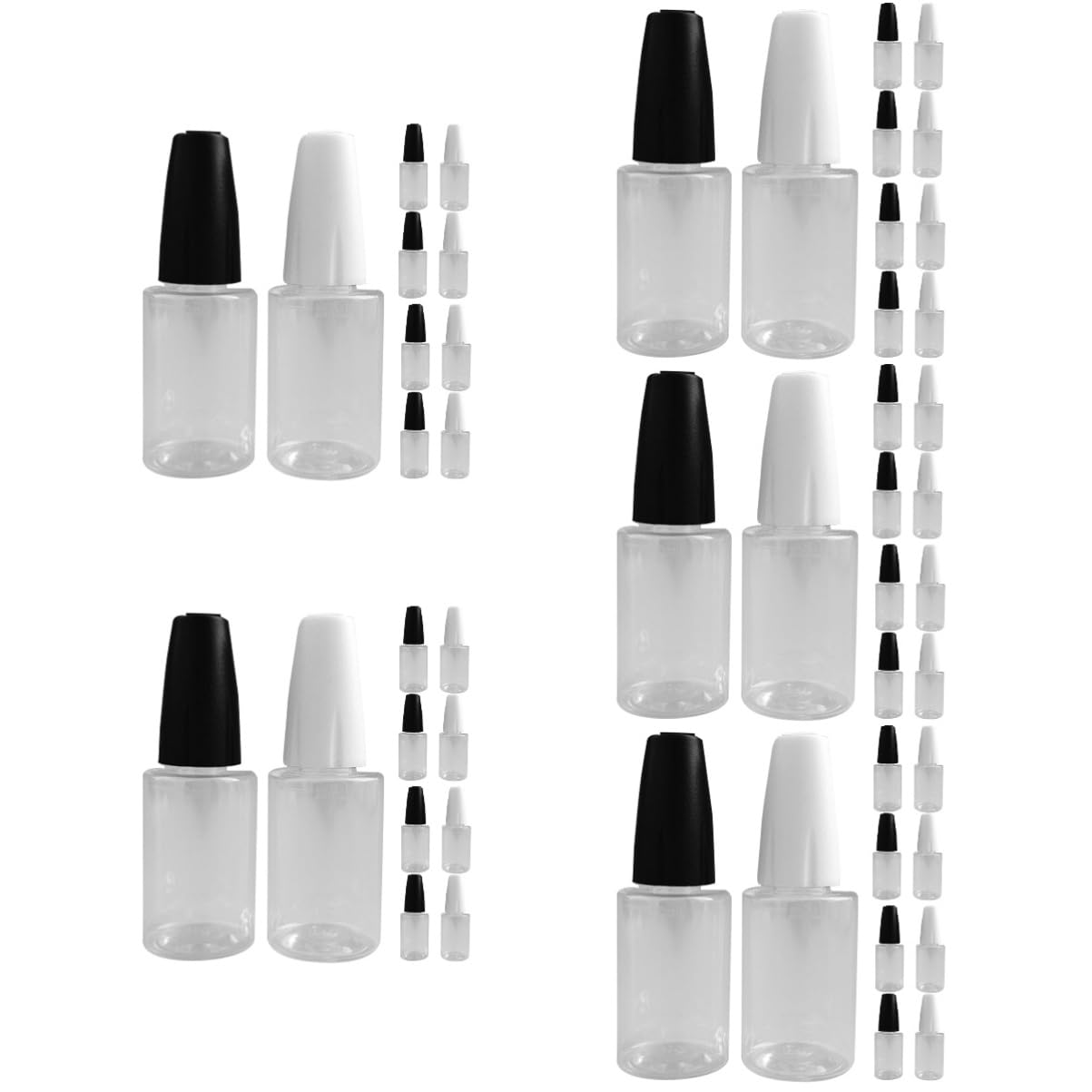 OUNONA 50piezas Botellas Aplicadoras De Precisión De Botellas De Aguja Transparentes Para Manualidades y Almacenamiento De Adhesivos Para Proyectos Diy y