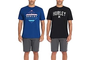 Hurley Men's 2-Pack Classic Graphic T-shirts for Unmatched Comfort and Style
