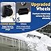 Change Moore Scratch Free Snow Roof Rake with Wheels for Snow Removal, 4.78’-19.88’ Extendable Aluminum Snow Rake for House Roof, Time-Saving Lightweight Roof Snow Removal Tool with 25