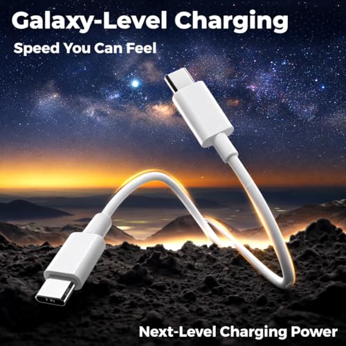 Image of HANYCONY 45w USB-C to USB-C Fast Charging Cable | PD Type-C Charger Cable with Google Pixel 10 /10 Pro /10 Pro XL /9 /8 /7 /6 /5 Series, Chromebook, Buds